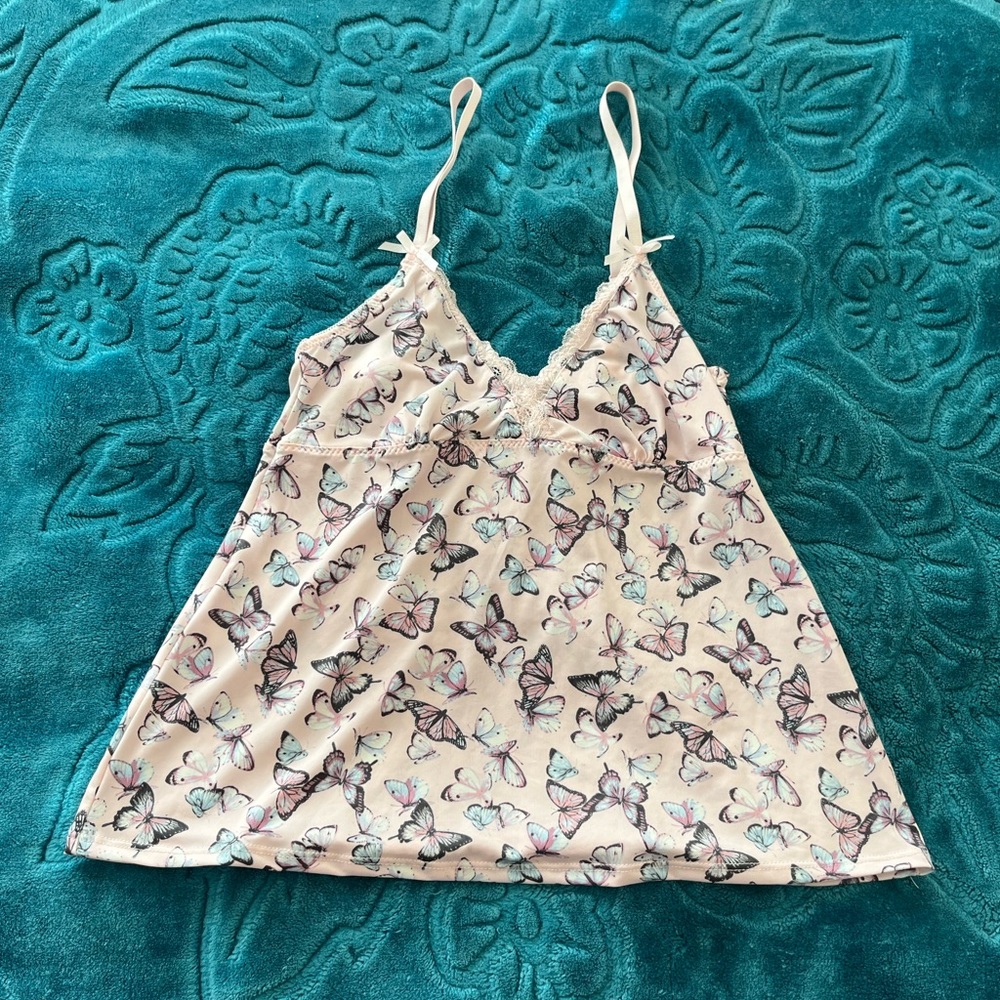Laura Ashley Butterfly Tank Top